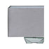 Cross Mirrored Table Lamp and Rectangle Grey Velvet Shade